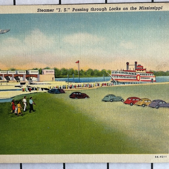 Vintage postcards (3) postmarked 1937, 1945:'Maid of the Mist', J.S. Steamer - Picture 3 of 12
